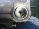 FZ6 Drilled Exhaust.JPG