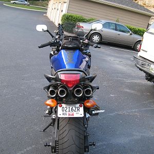 Before FZ1 bars and Sprocket+Speedohealer mod