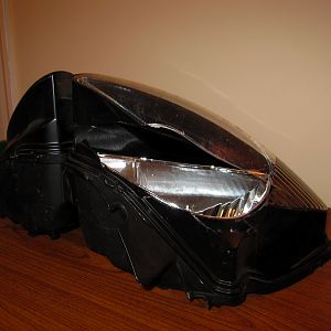 busted headlight