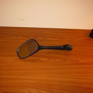 left hand mirror (clutch side)