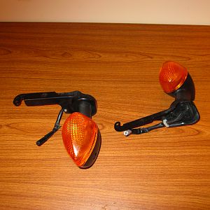 Stock front signals (w/ brackets and connectors)