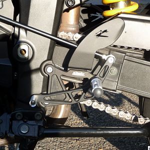 left side - gearshift.