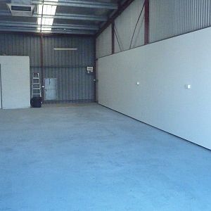 Floor stripped and painted