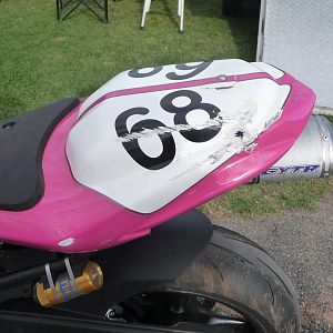 crash damage......nasty highside!