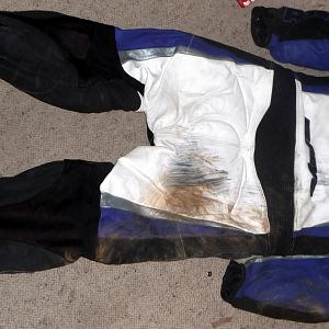 what happens when you slide for 100 metres on your butt!