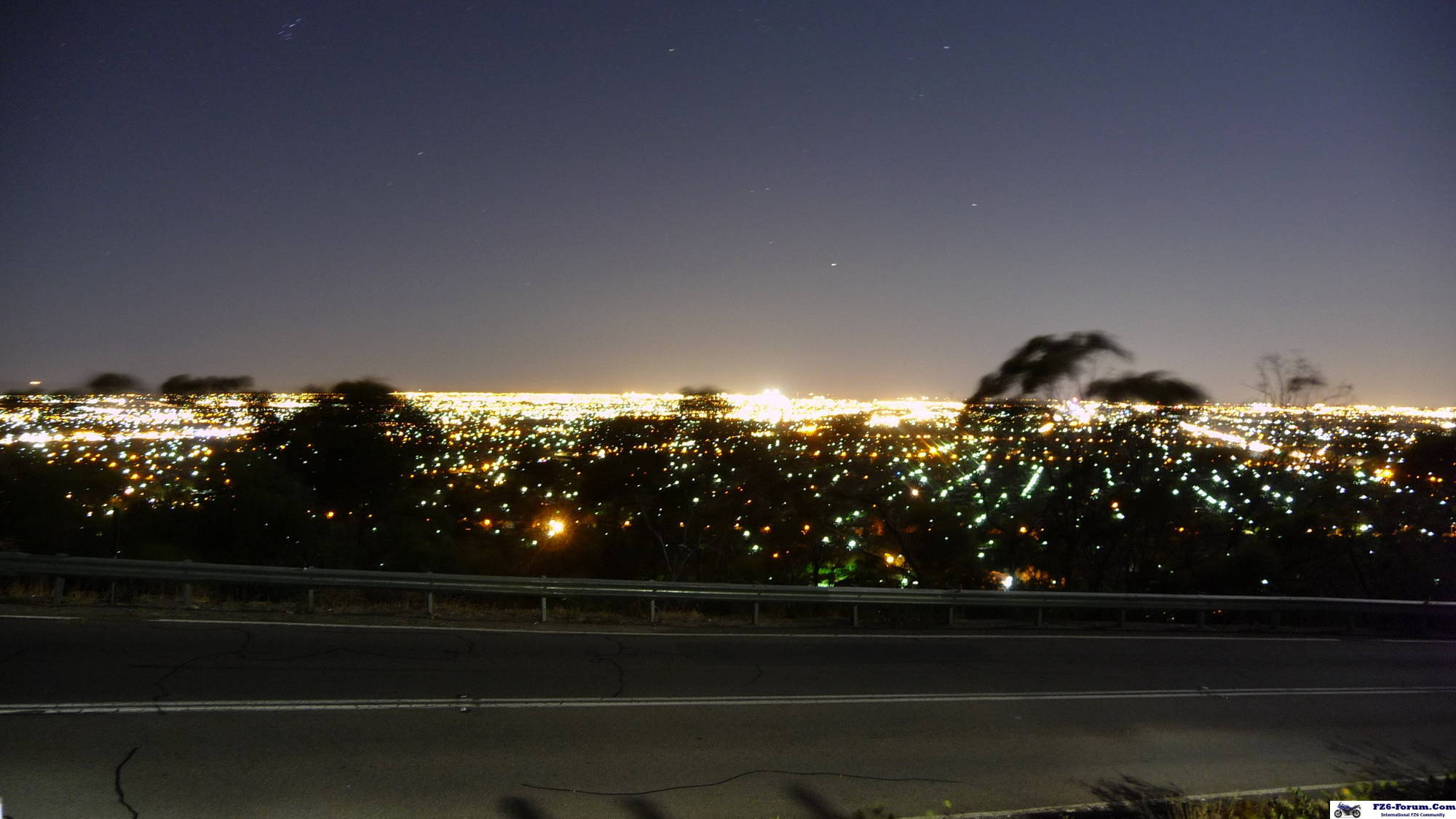 Adelaide at night from Windy Point
