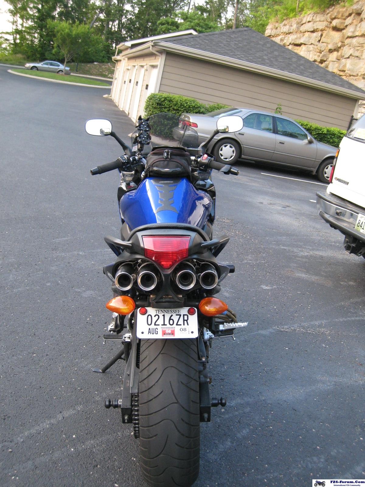 Before FZ1 bars and Sprocket+Speedohealer mod