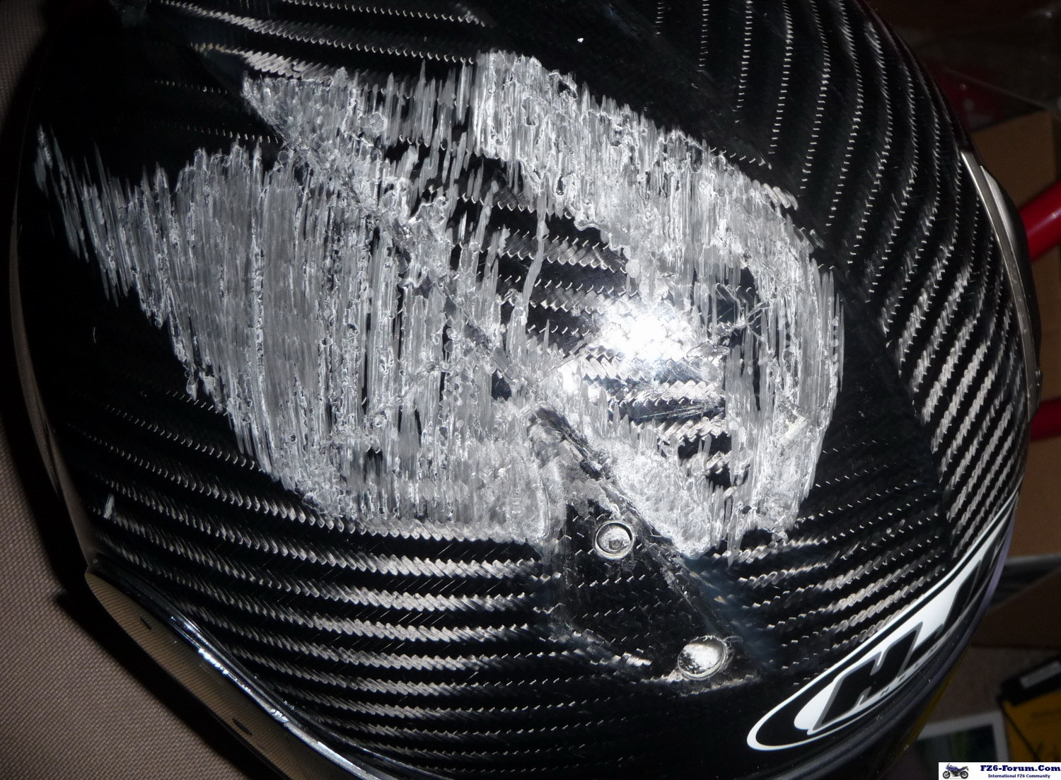 crash damage......nasty highside!