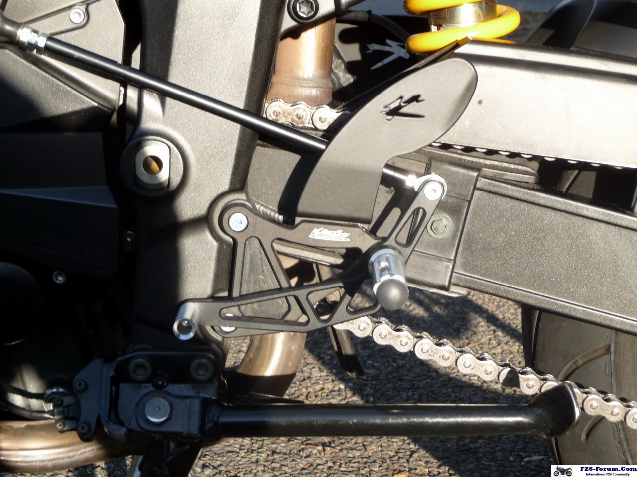 left side - gearshift.