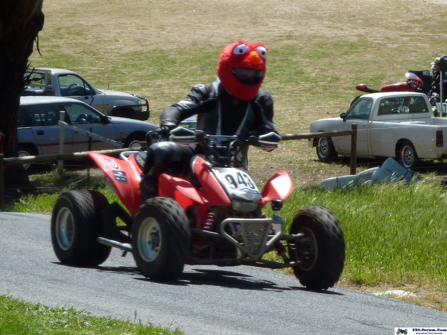 Lol! Elmo rides again!