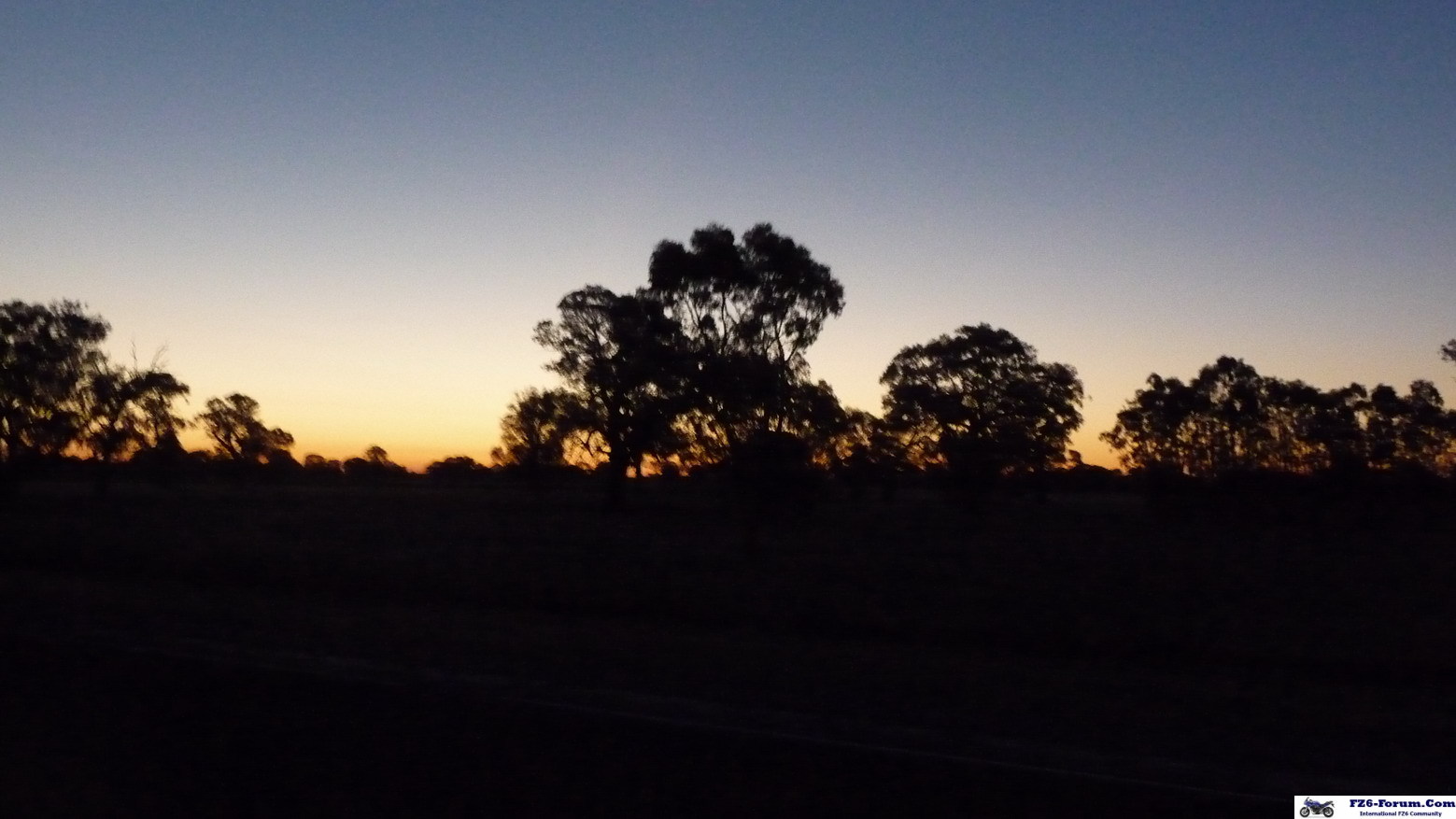 sunset in outback SA