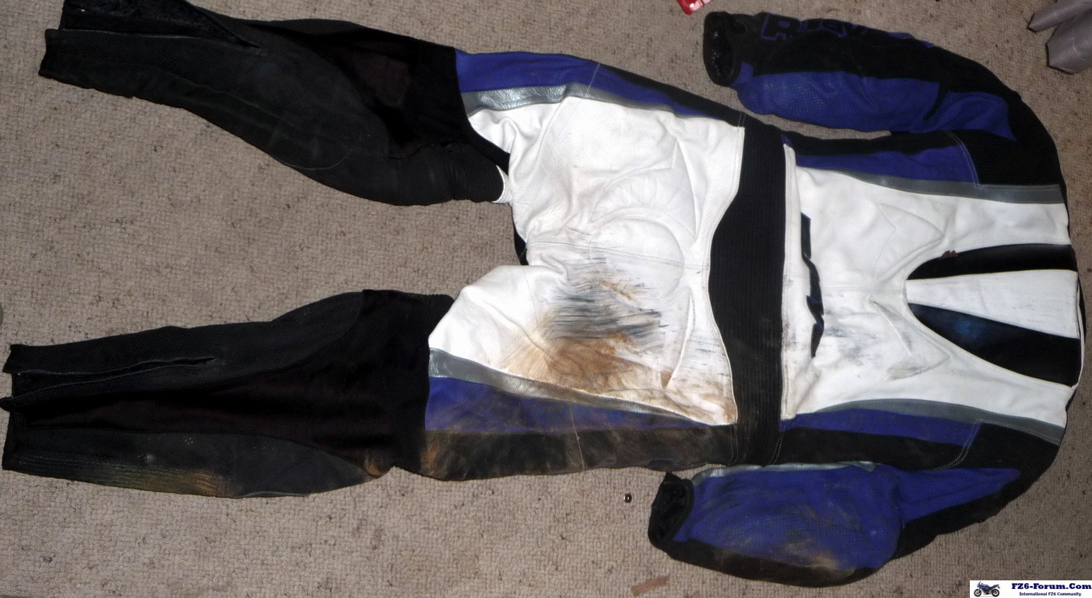 what happens when you slide for 100 metres on your butt!
